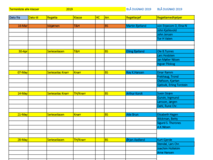 Terminliste 2019 BS