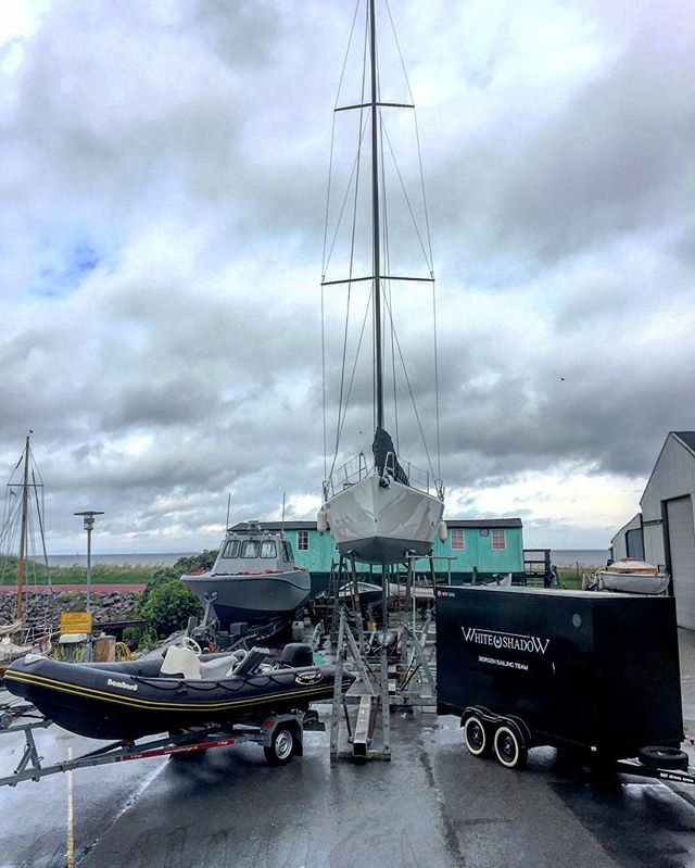 BST Shorecrew on site at Jakob Jensens Shipyard ready to add the last details on White Shadow prior to ORCi World Championship starting next week