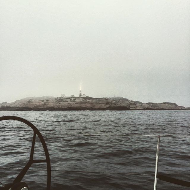 Leaving Norway and Ryvingen Lighthouse behind. Go Skagen!