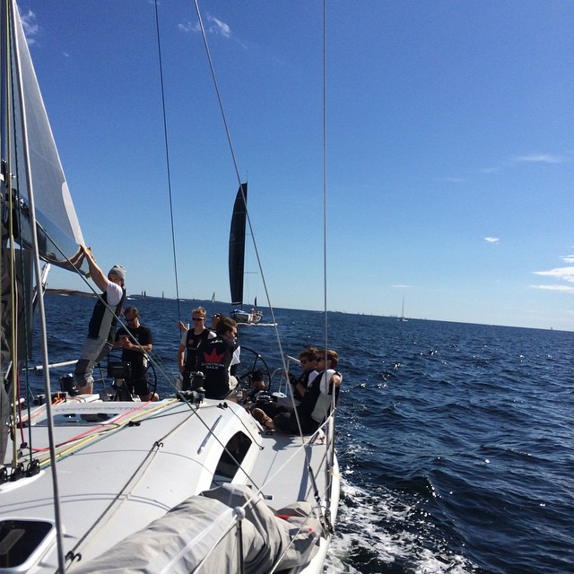 Race 3 og 3 båt i mål bak Raa Glede og Al Capone. Hankø Yacht Club neste.